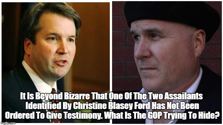 "Why Wasn't Mark Judge Subpoenaed To Give Testimony?" | It Is Beyond Bizarre That One Of The Two Assailants Identified By Christine Blasey Ford Has Not Been Ordered To Give Testimony. What Is The  | image tagged in mark judge,kavanaugh,subpoena | made w/ Imgflip meme maker