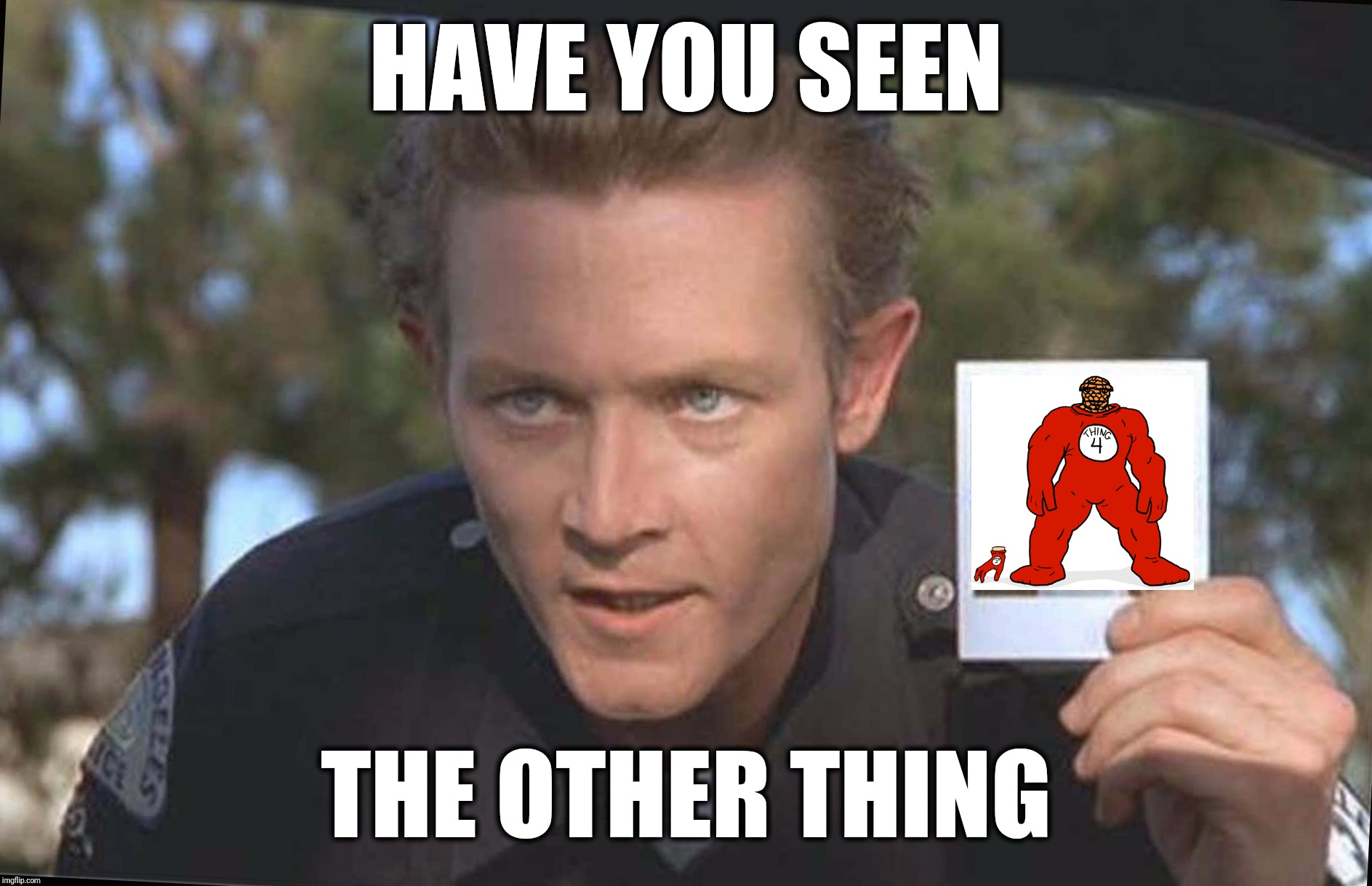 Have You Seen This Boy | HAVE YOU SEEN THE OTHER THING | image tagged in have you seen this boy | made w/ Imgflip meme maker