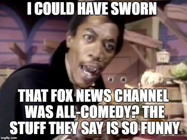 I COULD HAVE SWORN THAT FOX NEWS CHANNEL WAS ALL-COMEDY? THE STUFF THEY SAY IS SO FUNNY | made w/ Imgflip meme maker