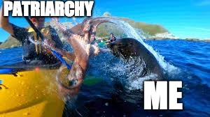 How I feel Everyday as a Woman | PATRIARCHY; ME | image tagged in patriarchy,angry woman | made w/ Imgflip meme maker