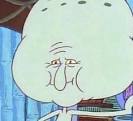 High Quality squidward big head Blank Meme Template