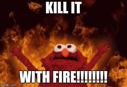 Kill it with fire | KILL IT; WITH FIRE!!!!!!!! | image tagged in kill it with fire | made w/ Imgflip meme maker