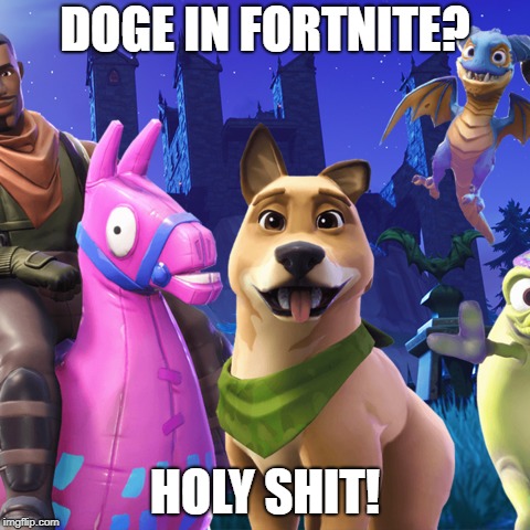 DOGE IN FORTNITE? HOLY SHIT! | made w/ Imgflip meme maker