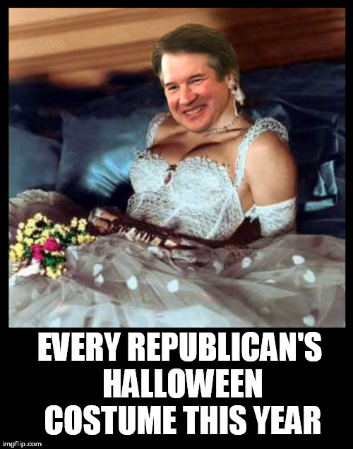 brett kavanaugh | EVERY REPUBLICAN'S HALLOWEEN COSTUME THIS YEAR | image tagged in brett kavanaugh,virgin,madonna,halloween,costume,republicans | made w/ Imgflip meme maker