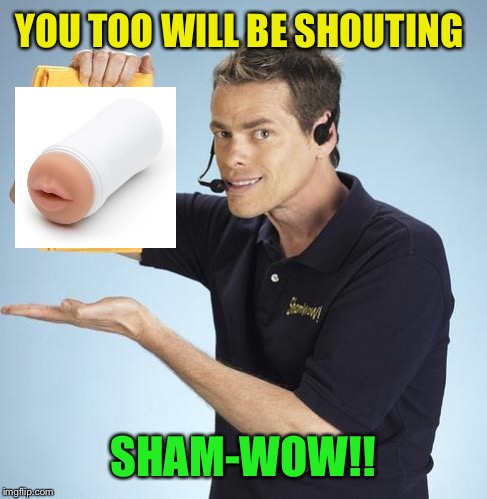 Shamwow | YOU TOO WILL BE SHOUTING SHAM-WOW!! | image tagged in shamwow | made w/ Imgflip meme maker