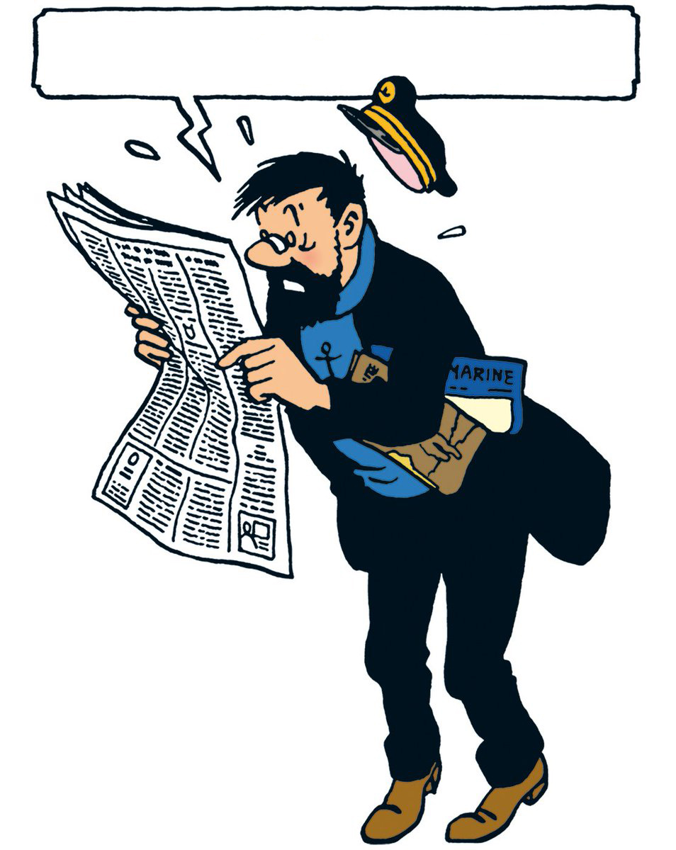 High Quality Captain Haddock,Tintin Blank Meme Template