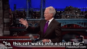 “So, this cat walks into a scroll bar...” | image tagged in gifs | made w/ Imgflip video-to-gif maker