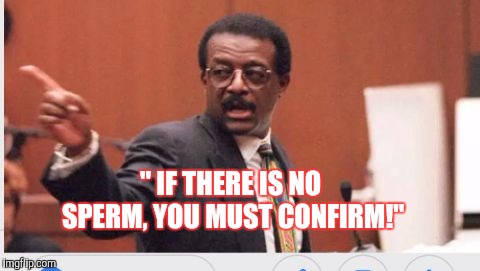 " IF THERE IS NO SPERM, YOU MUST CONFIRM!" | image tagged in kavanaugh | made w/ Imgflip meme maker