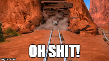 Oh shit! | OH SHIT! | image tagged in gifs,oh shit thomas,thomas the tank engine | made w/ Imgflip video-to-gif maker