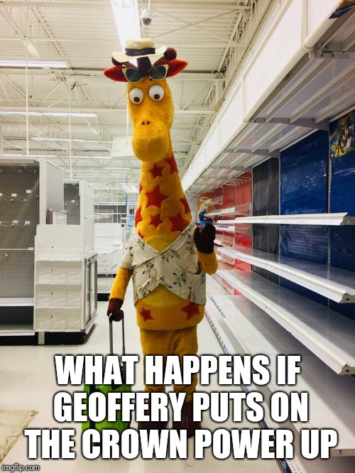 Bitter Geoffrey | WHAT HAPPENS IF GEOFFERY PUTS ON THE CROWN POWER UP | image tagged in bitter geoffrey | made w/ Imgflip meme maker
