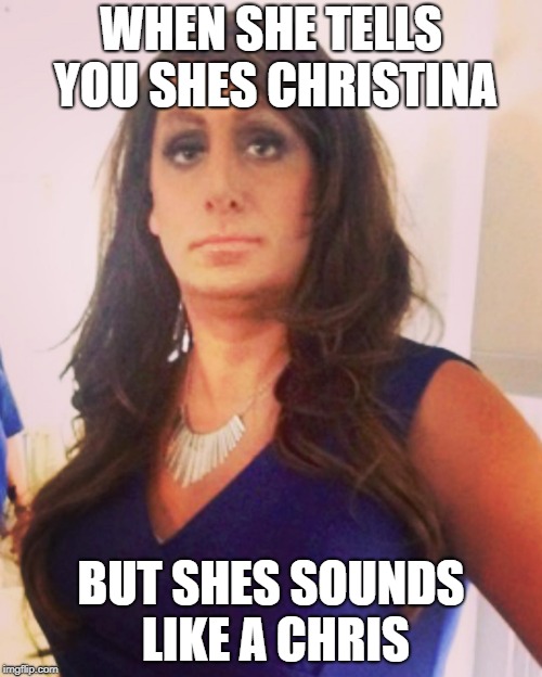 2019 | WHEN SHE TELLS YOU SHES CHRISTINA; BUT SHES SOUNDS LIKE A CHRIS | image tagged in lol | made w/ Imgflip meme maker
