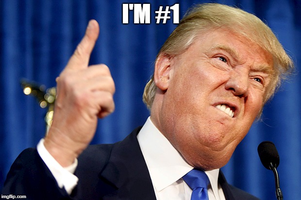 Donald Trump | I'M #1 | image tagged in donald trump | made w/ Imgflip meme maker