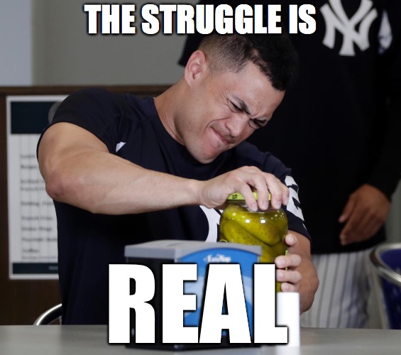 The struggle is real | THE STRUGGLE IS; REAL | image tagged in the struggle is real,pickles | made w/ Imgflip meme maker