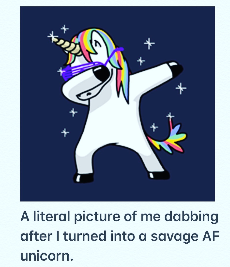 Savage Unicorn Blank Meme Template