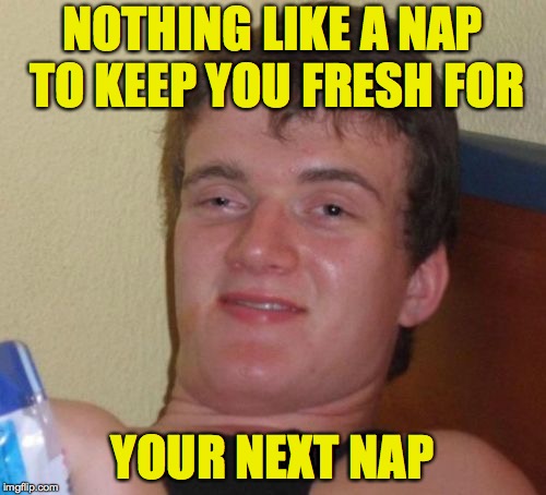 10 Guy Meme | NOTHING LIKE A NAP TO KEEP YOU FRESH FOR YOUR NEXT NAP | image tagged in memes,10 guy | made w/ Imgflip meme maker