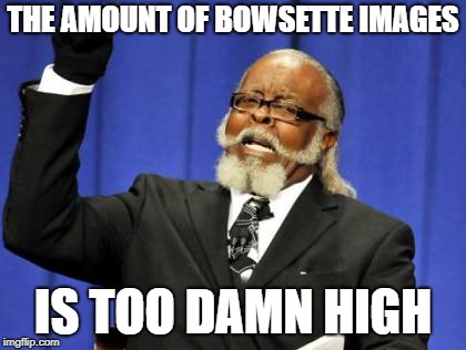 Too Damn High | THE AMOUNT OF BOWSETTE IMAGES; IS TOO DAMN HIGH | image tagged in memes,too damn high | made w/ Imgflip meme maker