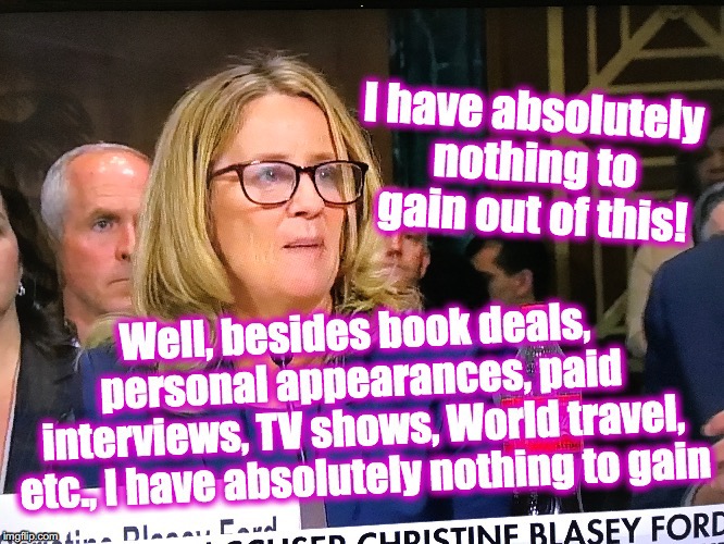 N | image tagged in christine blasey ford,kavanaugh | made w/ Imgflip meme maker