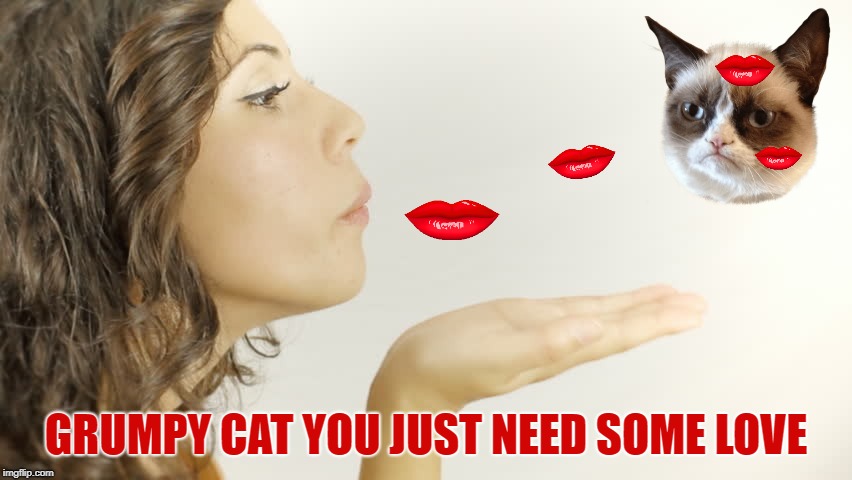 GRUMPY CAT YOU JUST NEED SOME LOVE | made w/ Imgflip meme maker