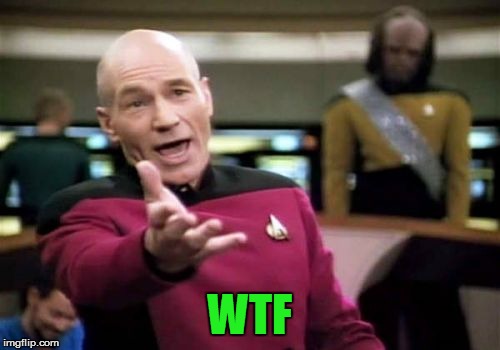 Picard Wtf Meme | WTF | image tagged in memes,picard wtf | made w/ Imgflip meme maker