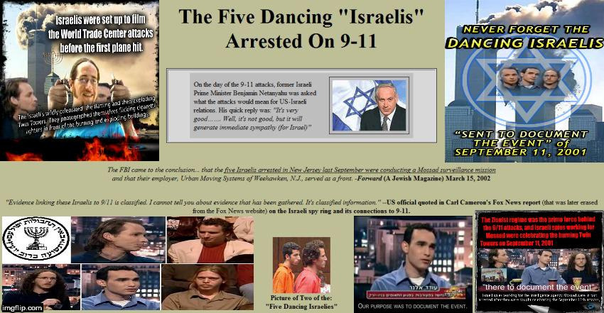 O | image tagged in 5 dancing israeli's 911 | made w/ Imgflip meme maker