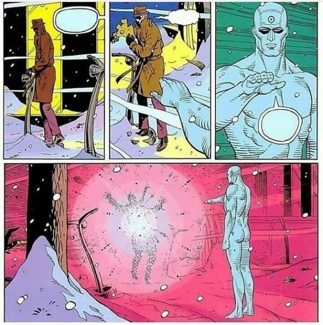 Too soon Dr. Manhattan Blank Meme Template