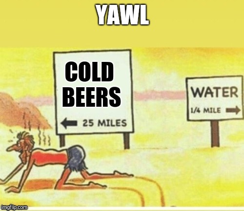 you dont say | YAWL | image tagged in beer,thirsty | made w/ Imgflip meme maker