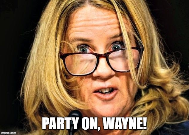 PARTY ON, WAYNE! | image tagged in dr ford | made w/ Imgflip meme maker