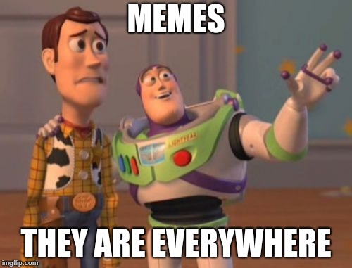 X, X Everywhere | MEMES; THEY ARE EVERYWHERE | image tagged in x x everywhere | made w/ Imgflip meme maker