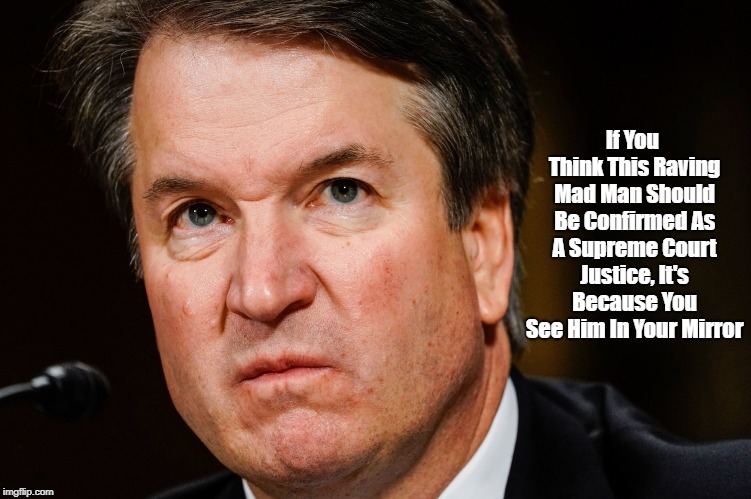 If You Think This Raving Mad Man Should Be Confirmed As A Supreme Court Justice, It's Because You See Him In Your Mirror | made w/ Imgflip meme maker