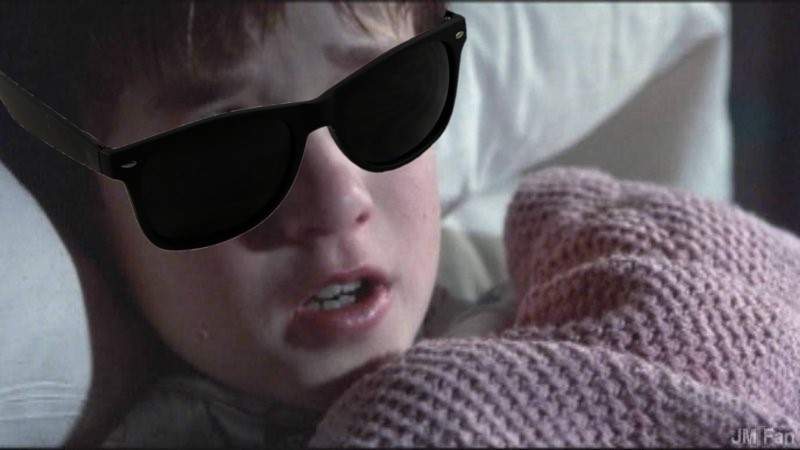 High Quality I See Dead People w/ Shades Blank Meme Template