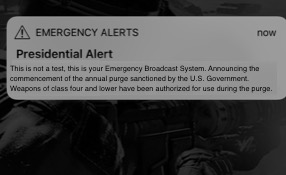 The Annual Purge | image tagged in presidential alert,trump,memes,funny | made w/ Imgflip meme maker