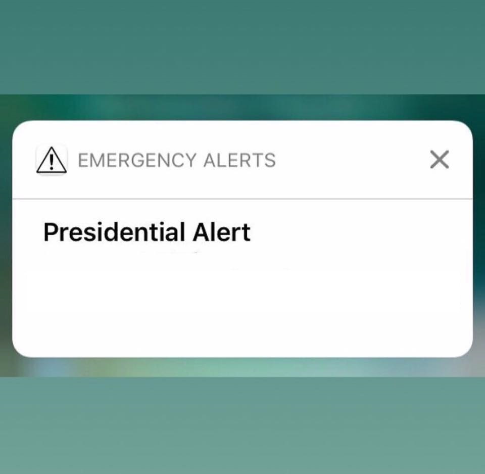 Presidential Alert Blank Meme Template