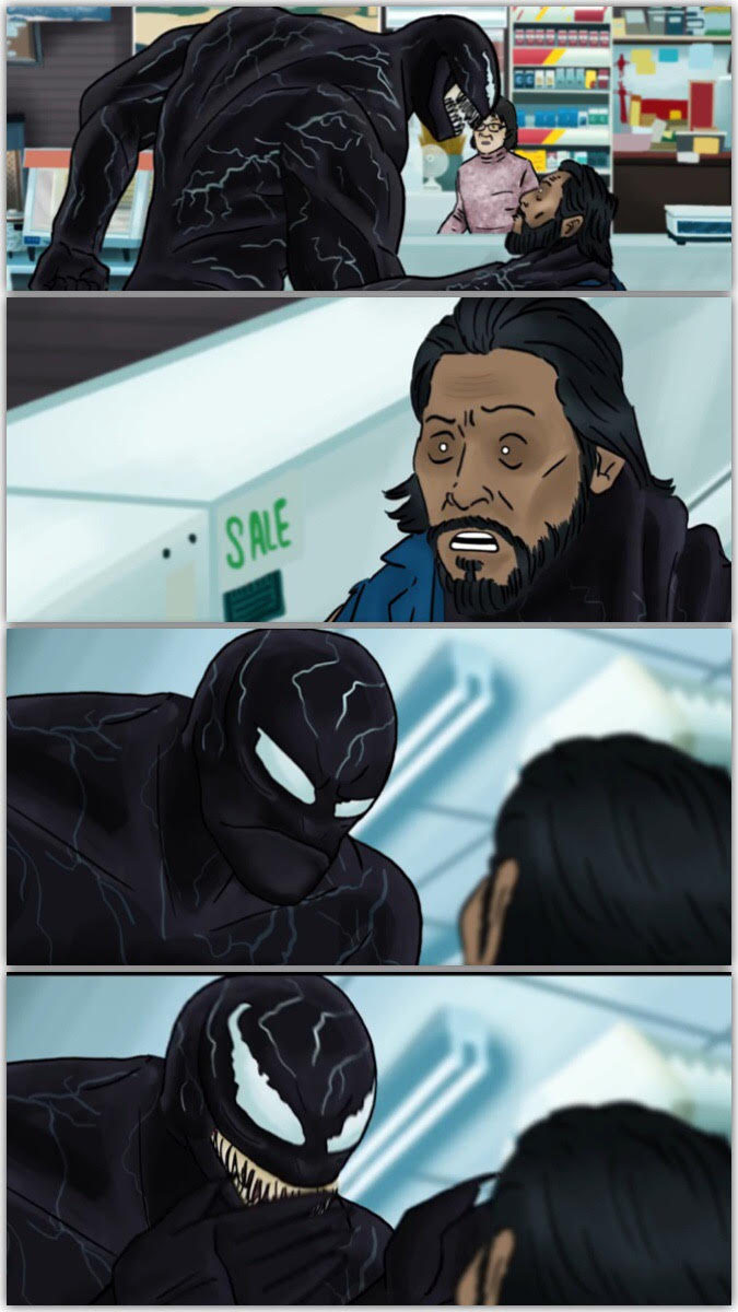 Ticked Off Venom Blank Meme Template