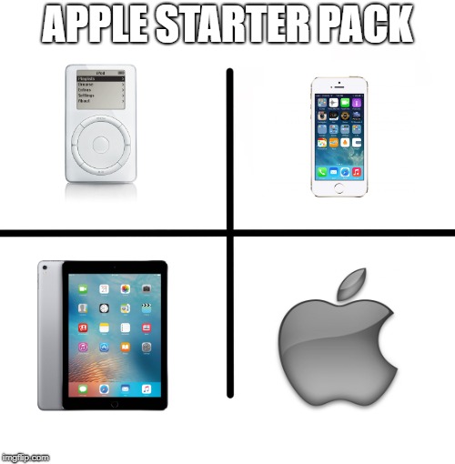 Blank Starter Pack Meme | APPLE STARTER PACK | image tagged in memes,blank starter pack | made w/ Imgflip meme maker