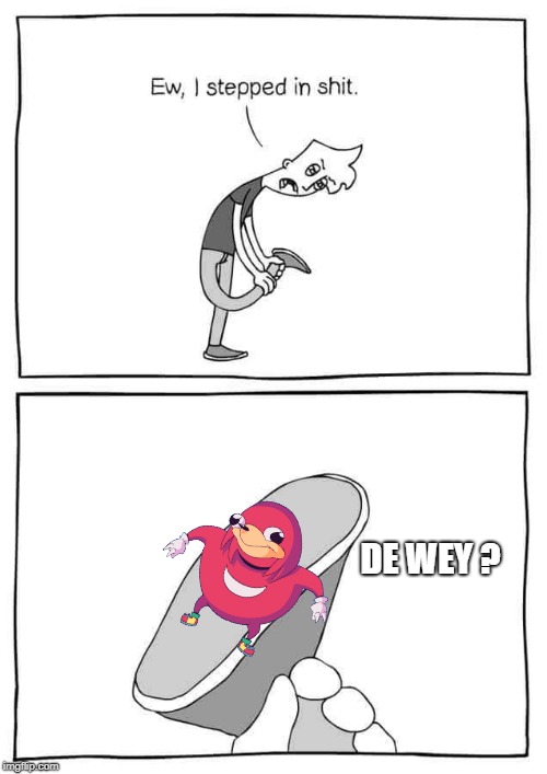 DE WEY ? | image tagged in ew shit,funny memes | made w/ Imgflip meme maker