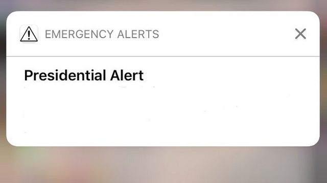 Presidential Alert Blank Meme Template