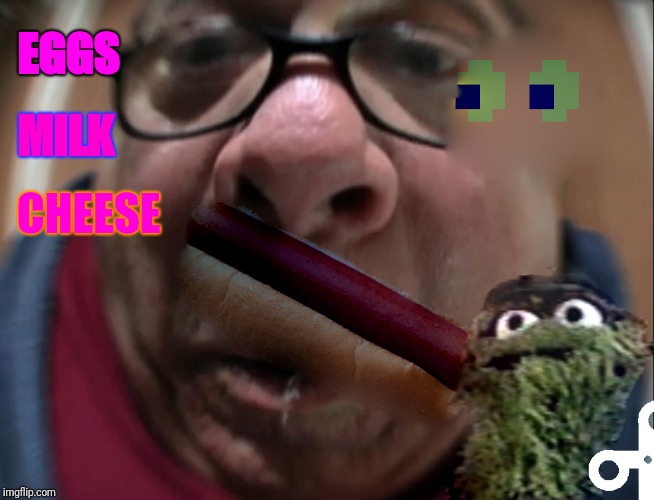 EGGS; MILK; CHEESE | image tagged in hotdog | made w/ Imgflip meme maker