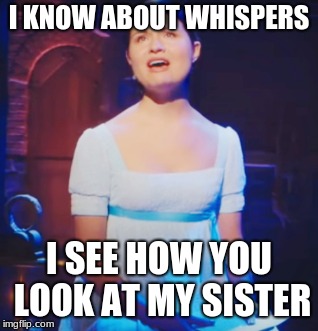 I KNOW ABOUT WHISPERS I SEE HOW YOU LOOK AT MY SISTER | made w/ Imgflip meme maker