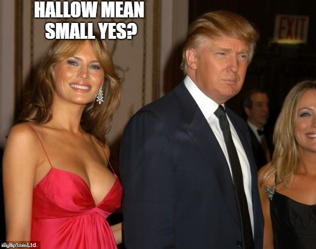 HALLOW MEAN SMALL YES? | made w/ Imgflip meme maker