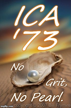ICA '73 Logo-Badge | ICA; '73; No; Grit, No Pearl. | image tagged in ica'73,no grit,no pearl,no grit no pearl | made w/ Imgflip meme maker
