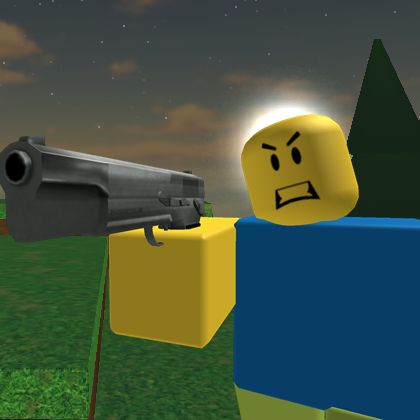 Roblox Noob With A Gun Blank Template Imgflip