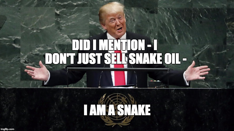 DID I MENTION - I DON'T JUST SELL SNAKE OIL - I AM A SNAKE | image tagged in laughing stock | made w/ Imgflip meme maker
