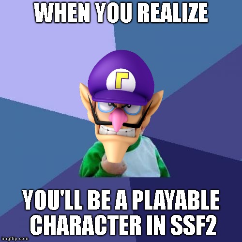 Success Kid Meme | WHEN YOU REALIZE; YOU'LL BE A PLAYABLE CHARACTER IN SSF2 | image tagged in memes,success kid | made w/ Imgflip meme maker