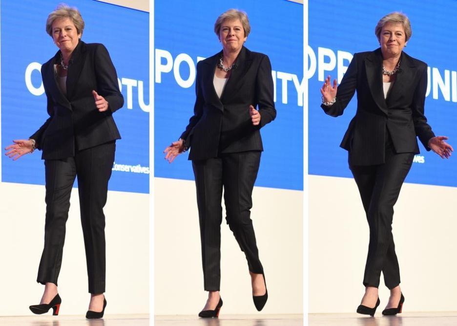 Theresa May Dunce'ing Queen Blank Meme Template