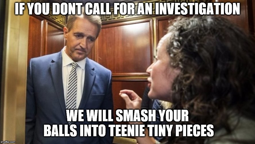 IF YOU DONT CALL FOR AN INVESTIGATION WE WILL SMASH YOUR BALLS INTO TEENIE TINY PIECES | made w/ Imgflip meme maker