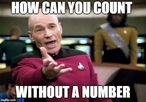 Picard Wtf |  HOW CAN YOU COUNT; WITHOUT A NUMBER | image tagged in memes,picard wtf | made w/ Imgflip meme maker