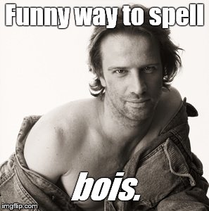 Lambert sexy | Funny way to spell bois. | image tagged in lambert sexy | made w/ Imgflip meme maker
