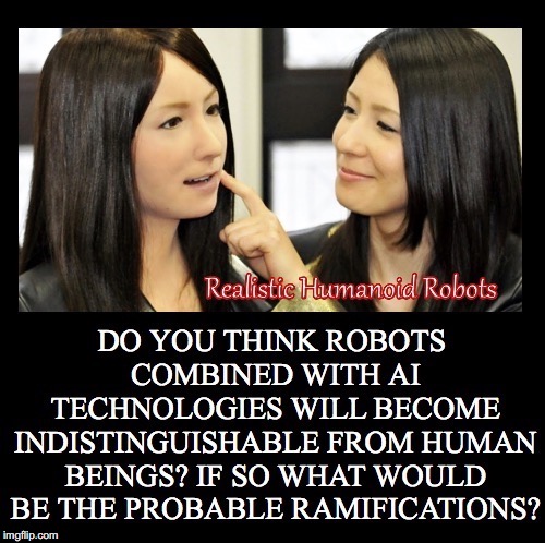 What Do You Think | image tagged in realistic,robots,artificial intelligence,human beings,indistinguishable,ramifications | made w/ Imgflip meme maker
