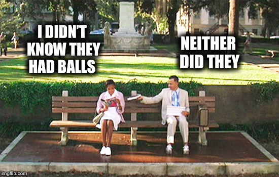 I DIDN’T KNOW THEY HAD BALLS NEITHER DID THEY | made w/ Imgflip meme maker
