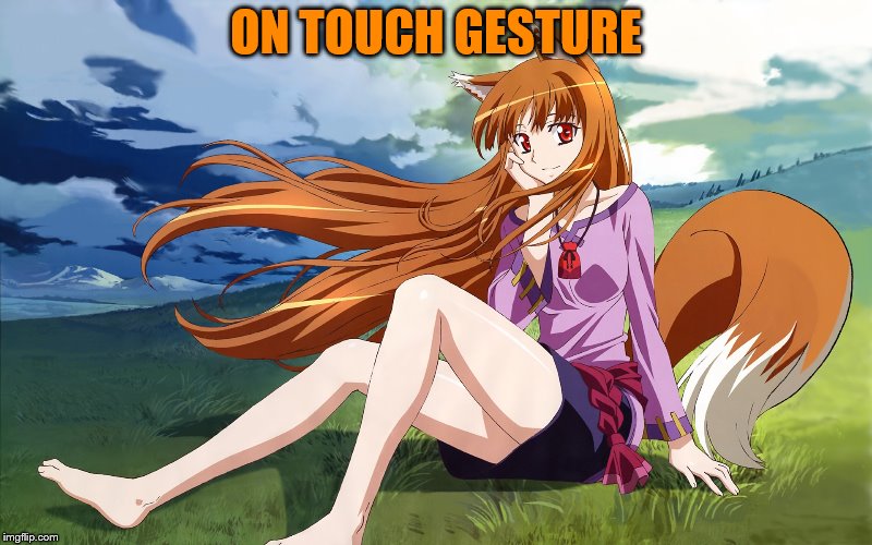 ON TOUCH GESTURE | made w/ Imgflip meme maker